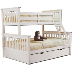 SCANICA Mission Twin Over Full Bunk Bed With Drawers