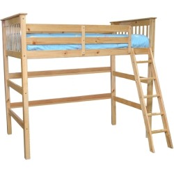 SCANICA Twin Tall Loft Bed With Angle Ladder