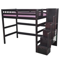 SCANICA Staircase Twin Loft Bed With Storage