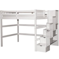 SCANICA Staircase Twin Loft Bed With Storage