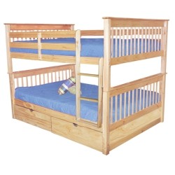 SCANICA Sydney Full Over Full Bunk Bed With Drawers