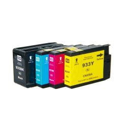 MAX SAVING - 4 Ink (K, C, M, Y) L Compatible With 932Xl, 933X Ink Cartridge for HP 932Xl, 933Xl HP Officejet 6100, 6600, 7610, 6700, Premium 7110, 7610