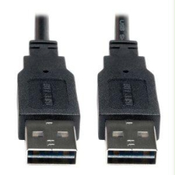 TRIPP LITE Universal Reversible USB 2.0 Hi-Speed Cable (Reversible A to Reversible A M/m) 1