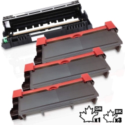 INKFIRST 4Pk-® High Yield Compatible Toner Cartridge Drum Unit Tn-660 Dr-630 Replacement for Brother Tn660 Dr630 (3Tn+1Dr)