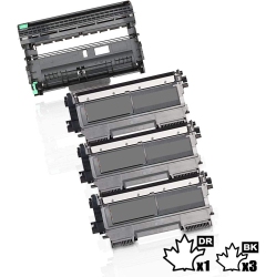 INKFIRST 4Pk ® High Yield Compatible Toner Cartridge & Drum Unit Tn-450 Dr-420 Replacement for Brother Tn450 Dr420