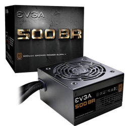 EVGA Ps 500 Br 500W 80+Bronze 12V PCie 120MM Long Sleevebearing (100-Br-0500-K1)