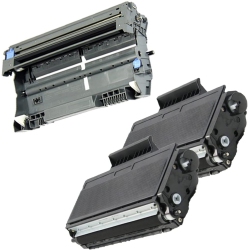 INKFIRST 3Pk-® High Yield Compatible Toner Cartridge Drum Unit Tn-580 Dr-520 Replacement for Brother Tn580 Dr520 2Tn + 1Dr