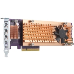 QNAP SYSTEMS INC. Ac Quad M.2 PCie Expansion Card Supports Up to 4 M.2 2280 (Qm2-4P-384)