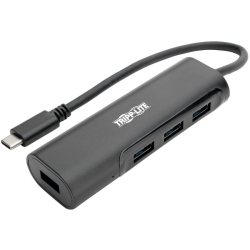 TRIPP LITE USB C Hub 4-Port W/ 4X USB-A Portable Compact USB Type C, USB-C USB Type C