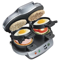 HAMILTON-BEACH 25490C Dual Breakfast Sandwich Maker