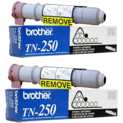 BROTHER Tn-250 Original Toner Cartridge, for Cp-1000, Mfc-4800 to 6800, Intellifax (2800, 2900, 3800), 2-Pack In Black