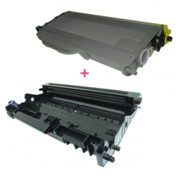 MAX SAVING - 2Pk (1 Toner +1 Drum) Compatible (Tn360 + Dr360) Toner Cartridges & Drum Unit for Dcp7030, Dcp7040, Mfc7340, Mfc7345, Nfc7440