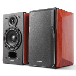 EDIFIER P17 Passive Bookshelf Speakers, 2-Way Speakers With Built-In Wall-Mount Bracket - Pair