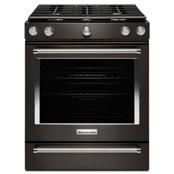 Cuisinière Gaz Encastrable 30 Po De Kitchenaid (Ksgg700Ebs) - Inox Noir - Bo - Parfait État