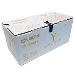 KYOCERA 1T02R7Aus0 Model Tk-5242Y Toner Cartridgefor Ecosys P5026CDw/m5526CDw, Genuine, Up to 3000 Pages In Yellow