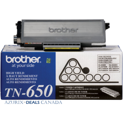 BROTHER Tn650 (Tn-650 ) High Yield Original Laser Toner, for Dcp-8080, Hl-5350Dn, Hl-5370D to 8890 In Black