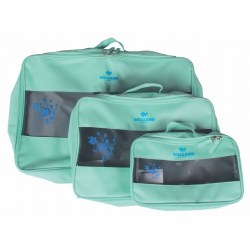 WILLLAND OUTDOORS Polyester Packing Cubes - 3 Pack - Light Aqua