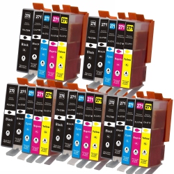 MAX SAVING -5 Set (25 Ink) Compatible \w Pgi-270Xl, Cli-271K, Cli-271C, Cli-271M, Cli-271Y Ink Cartridge for Canon Pgi-270Xl, Cli-271