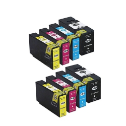 MAX SAVING - 8 Ink Cartridge (2K, 2C, 2M, 2Y) Compatible for Canon Pgi-1200Xl, Pgi1200Xl, Maxify Mb2020 Mb2120 Mb2320 Mb2720