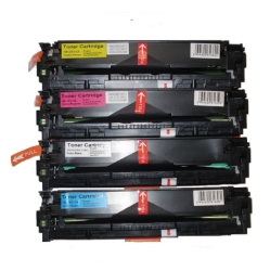 MAX SAVING - 4Pk Value Pack Compatible With Cf210X Cf211A Cf212A Cf213A Toner Cartridge Color Set for HP131X, HP131A Laserjet Pro 200 Color