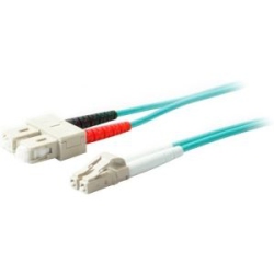 ADDON 3M Lc (Male) to Sc (Male) Aqua Om4 Duplex Lszh Lomm Patch Cable Add-Sc-Lc-3M5Om4