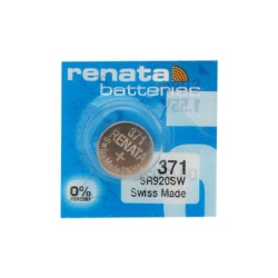 RENATA 371 / Sr920Sw Oxide Button Battery In Silver