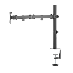 UNITED CANADA INC Single Arm Desk Mount for 13"-32" Monitor | Fully Adjustable, Rotates, Swivels And Tilts | In Black