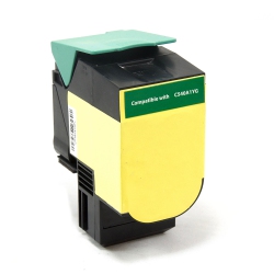 GOTONERS Generic Packaged Replacement C540H1Yg (C540) Toner Cartridge for Lexmark C540, C543, C544, C546, C548 In Yellow