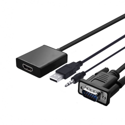 AXGEAR VGA to HDMI Converter Adapter W/ Audio 1080P HD Video