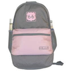 WILLLAND OUTDOORS Scenery "66" Backpack, Dark Grey/pink