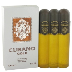 499105 Cubano Par Cubano Eau De Toilette Spray 4 OZ (Homme) In Gold