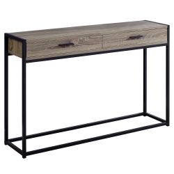 MONARCH Specialties I 3511 Accent Table 48"l Dark Taupe And Hall Console In Black