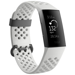 Fitbit Charge 3 Fitness Tracker with Heart Rate Monitor - Special Edition - White/Graphite