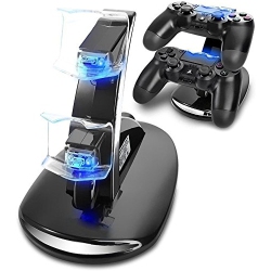 HLD Playstation 4 Charger & Pro Playstation Controller Charger Dual USB Charging Station Stand Docking Playstation 4 Ps4 Slim