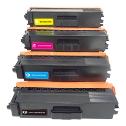 BILLIG INK New Superior Quality Brother Tn225 Compatible Toner Cartridge Set (Bk, C, M, Y)