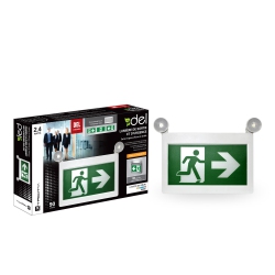 XTRICITY Led Emergency Exit Light 1.2W X 2 Heads/3 Pictogram 90L