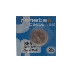 RENATA 5-Pack 365 / Sr1116W Oxide Button Batteries In Silver