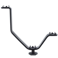 ULTIMAXX V Shaped Flash Bracket W/ 3 Cold Shoes
