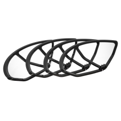 ULTIMAXX CANADA Quick Snap On/off Propeller Guards for Dji Phantom 4 Quadcopter - (Set Of 4) In Black