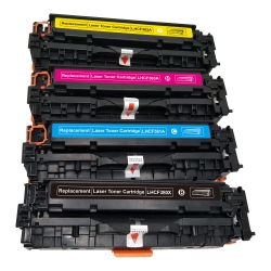BILLIG INK New Superior Quality HP Cf380X Compatible Toner Cartridge Set (Bk, C, M, Y)