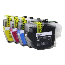 BILLIG INK New Superior Quality Brother Lc3019 (Bk, C, M, Y) Compatible Ink Cartridge Set