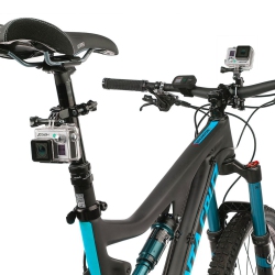 ULTIMAXX CANADA Heavy Duty Handlebar Bike Motorcycle Mount Bicycle Seat Post Clamp, Adjustable Pivot Arm, Metal Screws for All Gopro