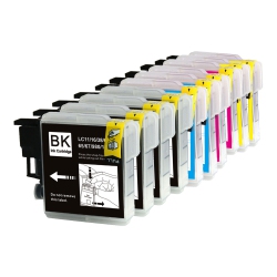 BILLIG INK New Superior Quality Brother Lc61 (2Xbk, 1Xc, 1Xm, 1Xy) Compatible Ink Cartridge Set