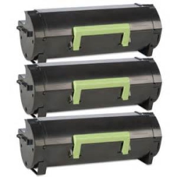 BILLIG INK New Superior Quality Lexmark 50F1X00 Compatible Toner Cartridge (3 Pack) In Black