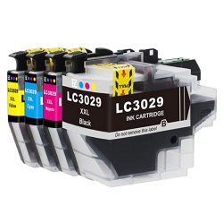 BILLIG INK New Superior Quality Brother Lc3029 (Bk, C, M, Y) Compatible Ink Cartridge Set