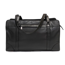 ASHLIN Carlton 15"" Leather Business Case - In Black