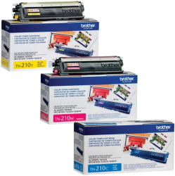 BROTHER Tn210C, Tn210Y, Tn210M, Original Toner Cartridge. (3 Colors Set Cy, Mg, Yl)