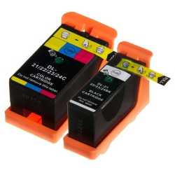 BILLIG INK New Superior Quality Dell 21 (Black, Color) Compatible Ink Cartridge Set