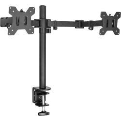 ANTHRODESK Dual Monitor Stand Mount, Oversized for 2 (Two) Led/lcd/pdp Computer Monitor Screens Up to 32