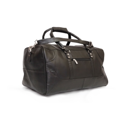 ASHLIN Grady Leather Weekender Bag - In Black